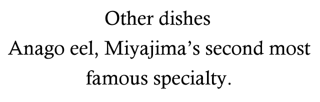 Other dishes